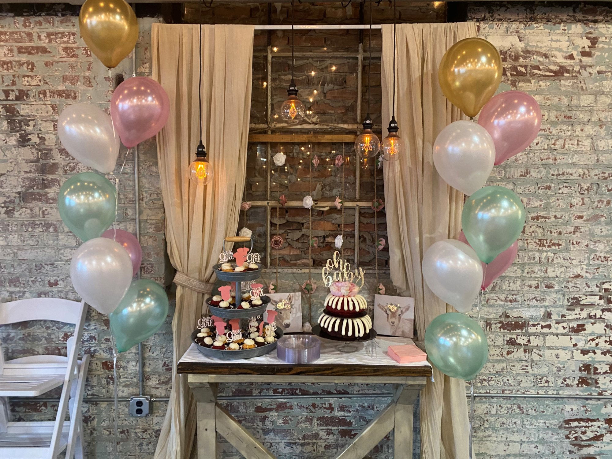 Baby shower setup